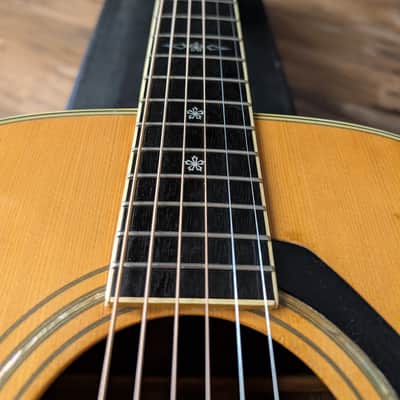 Yamaha LL-35 Acoustic Jumbo Guitar Vintage Luxury Series Natural W/HSC image 15
