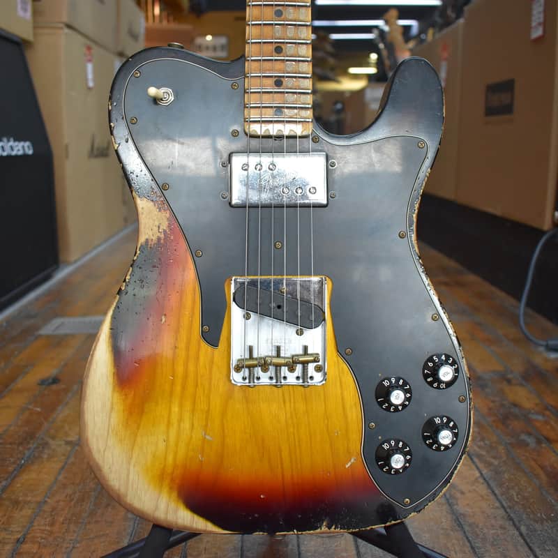 Fender Custom Shop Limited Edition '70s Telecaster Custom Heavy Relic Bleached 3-Color Sunburst w/Hard Case image 1