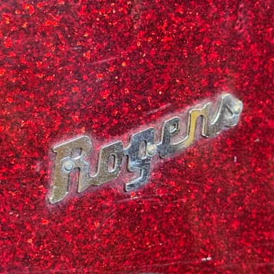 VINTAGE 1960's Rogers "Mercury" Model 14x20 Bass Drum Shell in Red Sparkle image 8