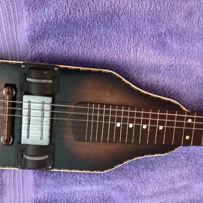 Regal LAP STEEL 40's ? - ANTIQUE BROWN SUNBURST Good Condition image 9