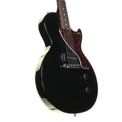 Gibson Les Paul Junior Electric Guitar, Ebony with Gig Bag, ABM Bridge Upgrade image 5