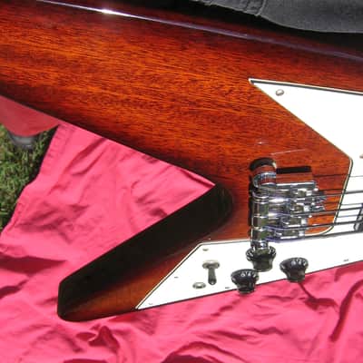 Gibson Epiphone FLYING V BASS GUITAR 1998 BROWN one off custom factory color, 51st & ONLY ONE made! image 15