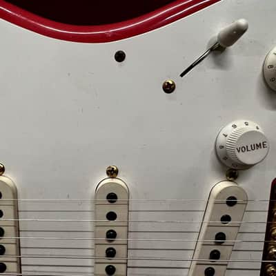 1956 Fender Stratocaster Masterbuilt By Dennis Galuszka Fiesta Red  Gold Hardware Journeyman Relic image 22