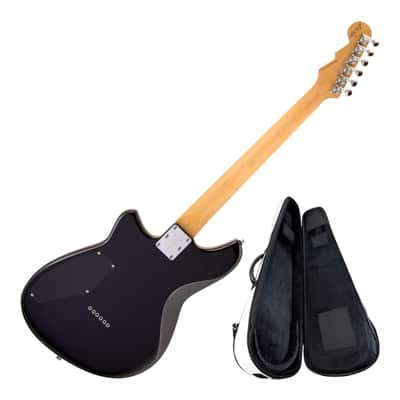 Reverend Billy Corgan Z-One Electric Guitar, Midnight Black with Reverend Soft Case image 2