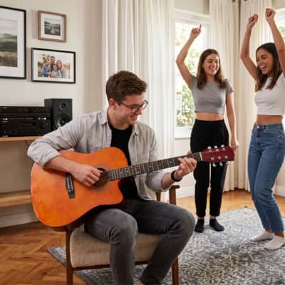 🎸Acoustic Guitar +Soft Case/Gig Bag +Tuner +Strap +Picks!🎸 image 10