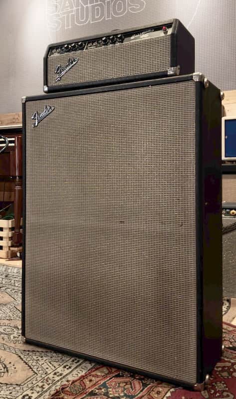 1967 Fender Bassman Guitar Amplifier / Blackface Bass Amp 50 Watt Tube Vintage Guitar Amp imagen 1