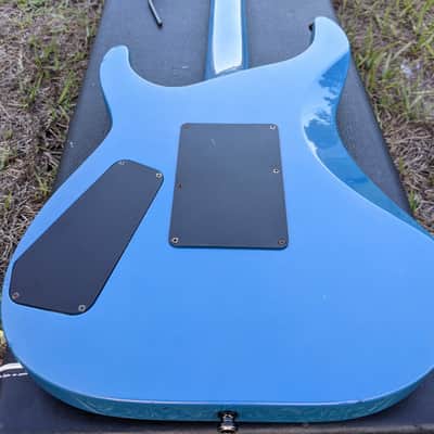 1987 Kramer Mach II Stagemaster Standard Flip Flop Blue W/OHSC Great Condition Overall image 20