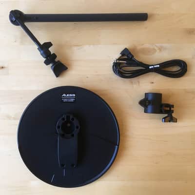 Alesis NITRO Cymbal Expansion Set: 10 Inch Choke Cymbal, 13" Cymbal Arm, Clamp, Cable Black image 1