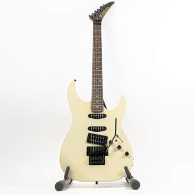 Late ‘80s Kramer Focus F-6000 Vintage White ESP-Made w/ Floyd Rose, Gigbag image 2