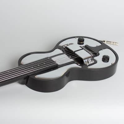 Premiervox Spanish Solid Body Electric Guitar, made by Rickenbacker,  c. 1938, original black hard shell case. image 7