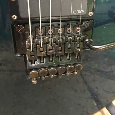 1998 ESP Eclipse I With Floyd Rose, Japan Made, Green, EMGs, MAKE OFFER image 13