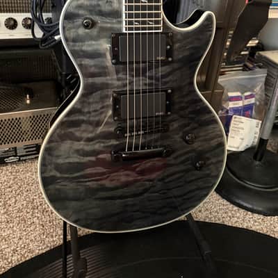 2007 Epiphone  Les Paul Custom Prophecy  - Trans Black - HSC image 3
