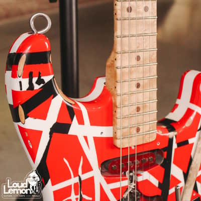 Van Halen  Frankenstrat Replica w/flight case image 4