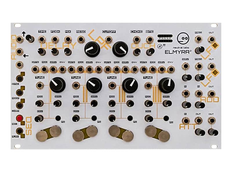 Neutral Labs Elmyra 2 Drone Synthesizer (Eurorack) (White) image 1