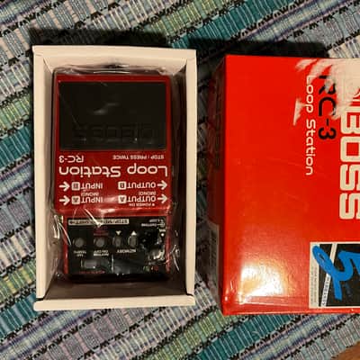 Mint, never used Boss RC-3 Loop Station 2011 - Present - Red | Reverb