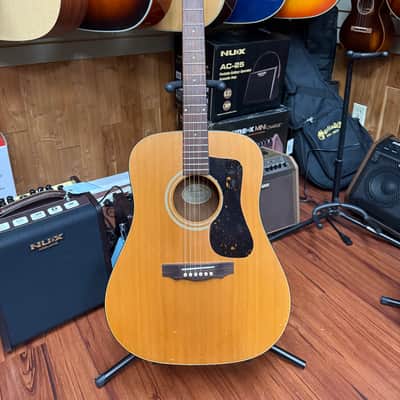Guild D4-NT Dreadnought Acoustic Guitar -Westerly RI USA 1991 - Natural Satin- Bridge Re-glue w/Hard Case image 1
