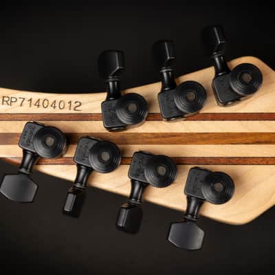 2014 Mayones Regius Pro 7 Claro Walnut | Custom 7-String Swamp Ash Body Neck Thru Birdseye Maple Fretboard DiMarzio Pickups Floyd Rose Tremolo Coil Split | CoA OHSC image 18