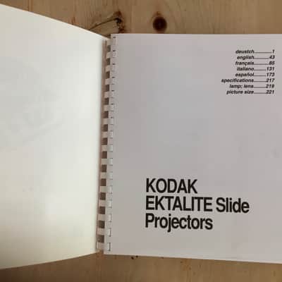 Kodak Ektalite Slide Projector Manual Model 2000 1500 1000 500 Spare Fuse image 2