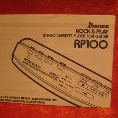 Ibanez Manual for RP100 Rock & Play Stereo Cassette Player image 1