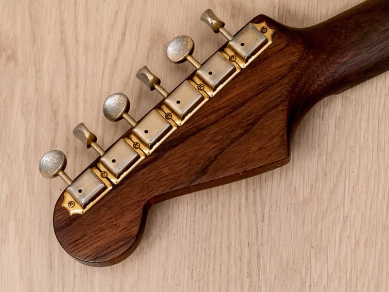 1980s Moon Custom Guitars S-Style Walnut & Ebony Superstrat w