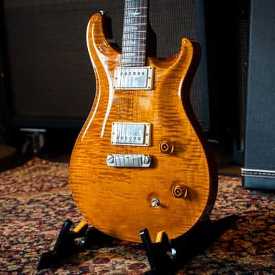 PRS McCarty 1998 – Amber – Made in USA – Excellent Condition (Kind of Mint) – Rare Wide Fat Rosewood Neck – w/ OHSC & Paperwork image 3