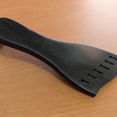 Left Handed Ebony Tailpiece for Archtop Guitar image 2