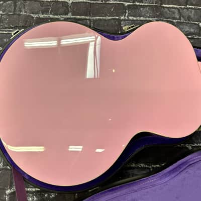 Epiphone J-180 LS Jumbo Ac/El Inspred by Gibson Pink w/Case Auth Dlr #266 image 15