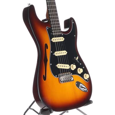 Fender Limited Edition Suona Stratocaster Thinline, Ebony Fingerboard, Violin Burst (H9)(70937) (70937) image 3