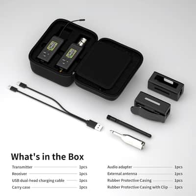 UHF Wireless in Ear Monitor System, 902-927 MHz, 50-Channel IEM, 300ft Range with Antenna, Low Latency Transmitter & Beltpack Receiver for Stage, Church, Rehearsal, Live Performance image 2