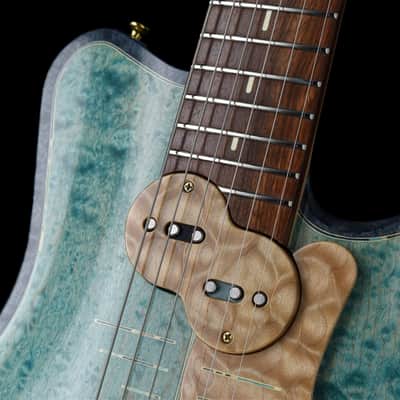 Jersey Girl Homemade Guitars Tapa-Verblet - 2025 - Holographic Blue - 25+ Year Old Carved-Maple Top. NEW, (Authorized Dealer) image 4