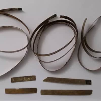 Vintage INLAY for hoops! GLASS GLITTER/ SPARKLE Use For: Leedy - Slingerland - Radio King - Ludwig - Leedy & Ludwig - Rogers - Gretsch ? image 1