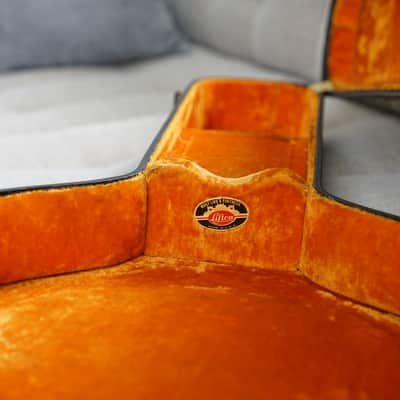 Gibson Lifton Hard Case For Gibson ES-335/345/355/330 1960s - Black/Orange image 9