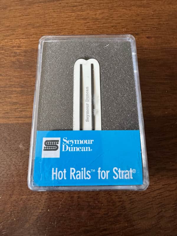 Seymour Duncan SHR-1n Hot Rails Strat Neck Pickup 2010s - White image 1
