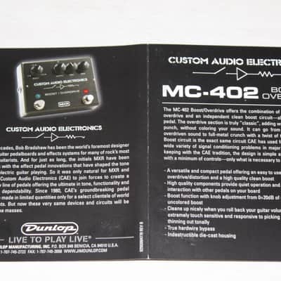 MXR Custom Audio Electronics Boost / Overdrive MC402 in Excellent+ Condition image 8