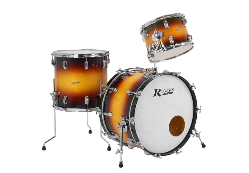 Rogers PT-0322HX-SB Powertone 3pc 22x14/13x9/16x16 Sunburst Lacquer image 1