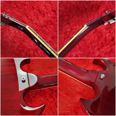 2008 Tokai SG155 Premium Series SG Standard - Cherry Lacquer - 1 Piece Honduras Mahogany Body - Original Case - Made In Japan MIJ image 14