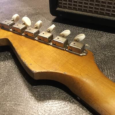 Fender Stratocaster Electric Guitar Arctic White Nitro (Partscaster) by Nate's Relic Guitars image 10