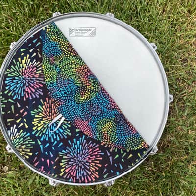 14" reversible cloth drum cover - partial mute - dampener - compare to Drum Tortillas and Big Fat Snare image 2