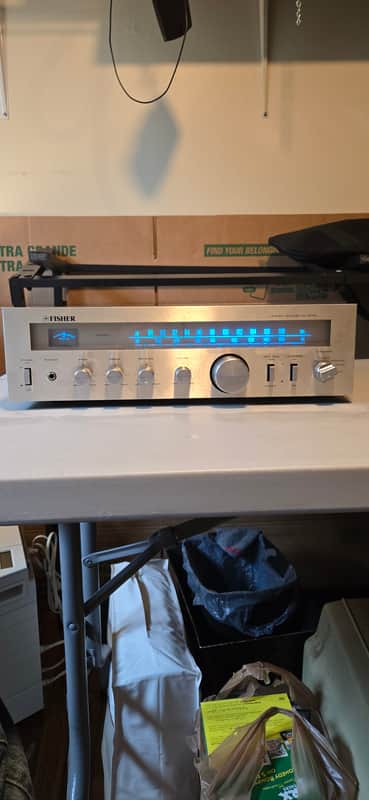 Fisher MC2000 1978 - Vintage Fisher Stereo Receiver Silver Face