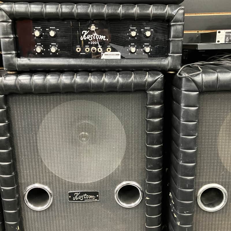 Kustom K200B1 Head with 2x D130F Cabinets image 1