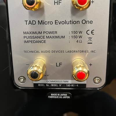 TAD Labs TAD-ME1-K Loudspeakers - Piano Black - w/Stands image 5