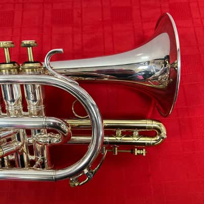 Used RS Berkeley Silver Bb Cornet with Original Case & Mouthpiece image 5
