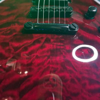 ESP LTD EC-1000 Deluxe 2025 - Transparent Cherry with ESP case image 1