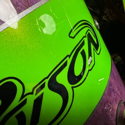 Rikki Rocket's Poison, 2018 Nothing But a Good Time Tour DW Cherry Mahogany 8-Piece Drum Set, Custom Poison Graphic, Autographed!! image 10