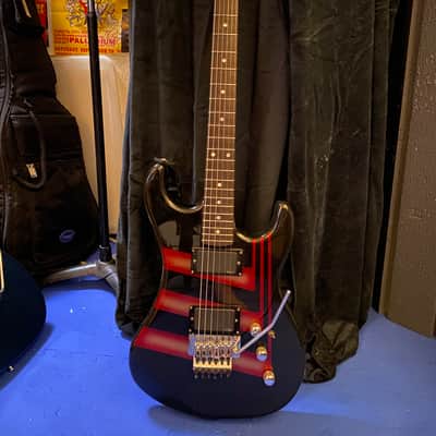 Vintage Kramer Pacer Imperial 1982 Black with custom graphic image 1