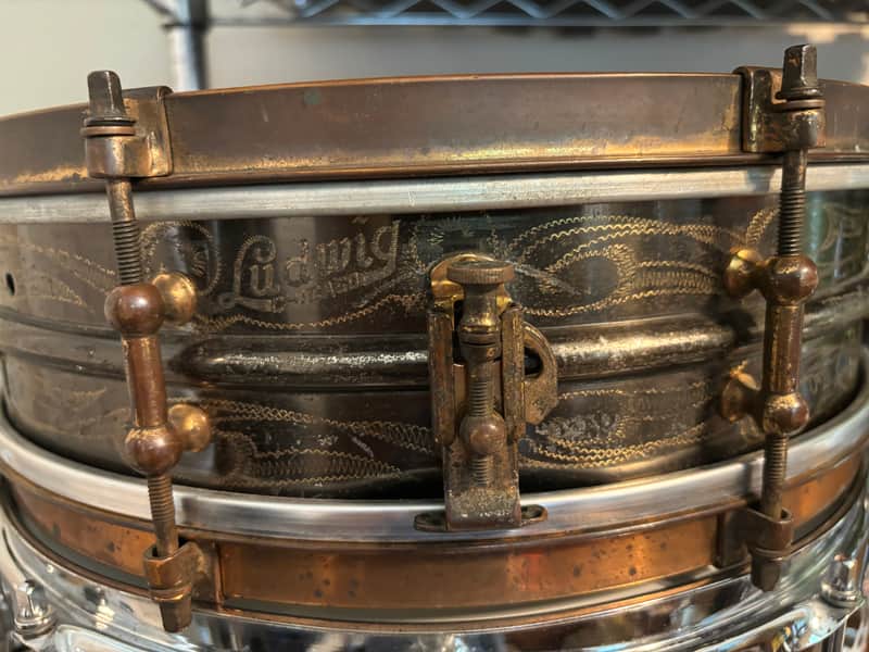 Ludwig 1920’s Black Beauty Deluxe 4x14 Snare Drum image 1