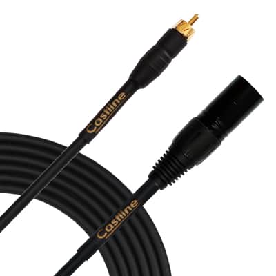 100 FT Castline Gold RCA to XLR male Audio Patch Cable Mogami 2549 image 1