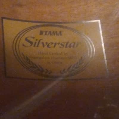 6pc. Tama Silverstar Limited Edition Tamo Ash Set w/ Rack / Red Satin Mahogany image 13
