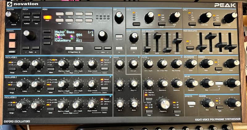 Novation Peak 8-Voice Desktop Synthesizer 2017 - Present - Black image 1