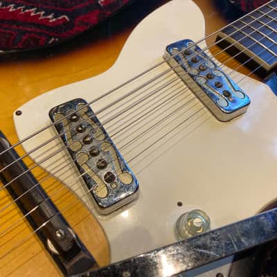 1972 Harmony H15 Silhouette / Bobkat with Goldfoils and original case image 4